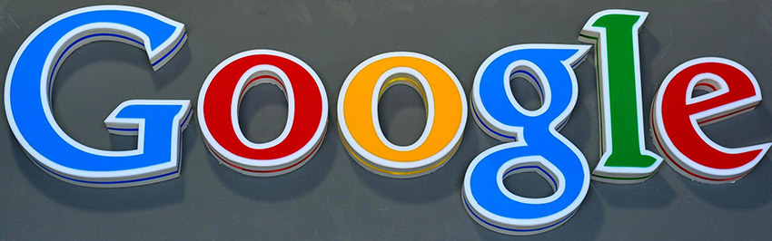 آرم گوگل با آهن و رنگ کوره ساخته شده در تابلوسازی مسیح